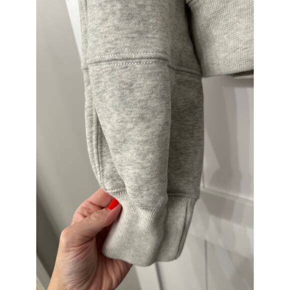 Abercrombie & Fitch cropped hoodie in gray size small - Picture 4 of 6